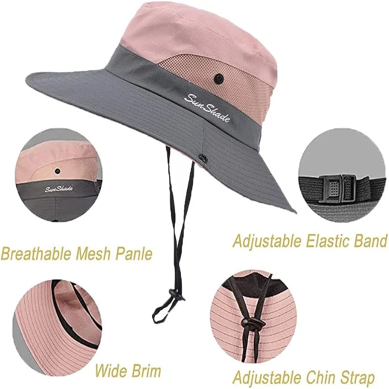 Unisex Waterproof Fisherman Bucket Hat With Wide Brim Sun Protection