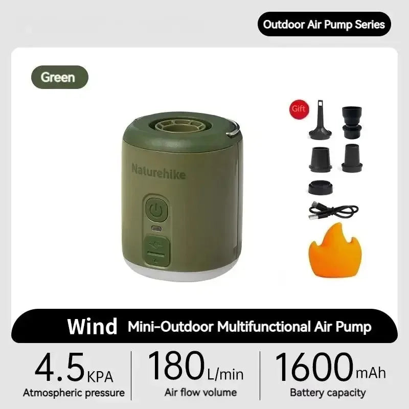 Naturehike Multi Function Air Pump Outdoor Portable Fast Charge Inflatable Mat