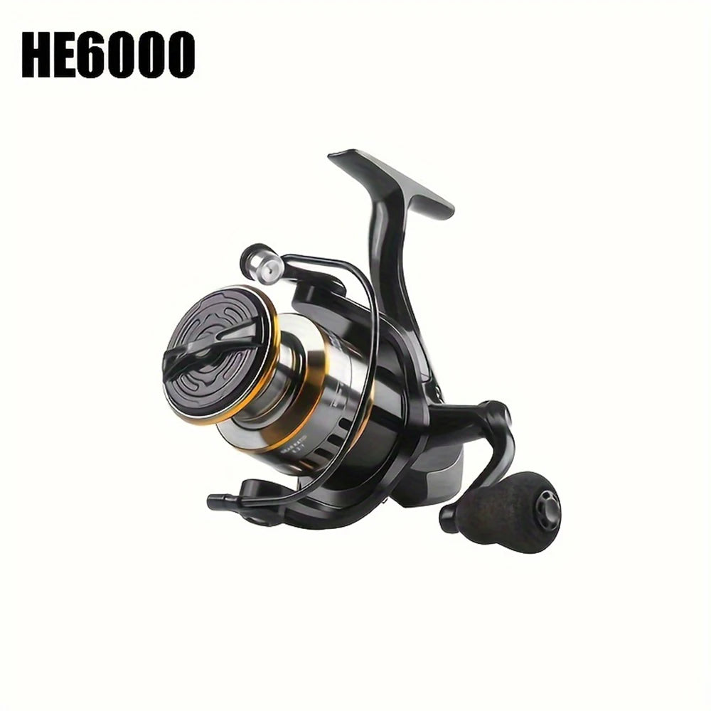 Spinning Reels with Metal Spool and Metal Rocker Arm, 5.2:1 Gear Ratio, Suitable for Both Freshwater and Saltwater Fishing