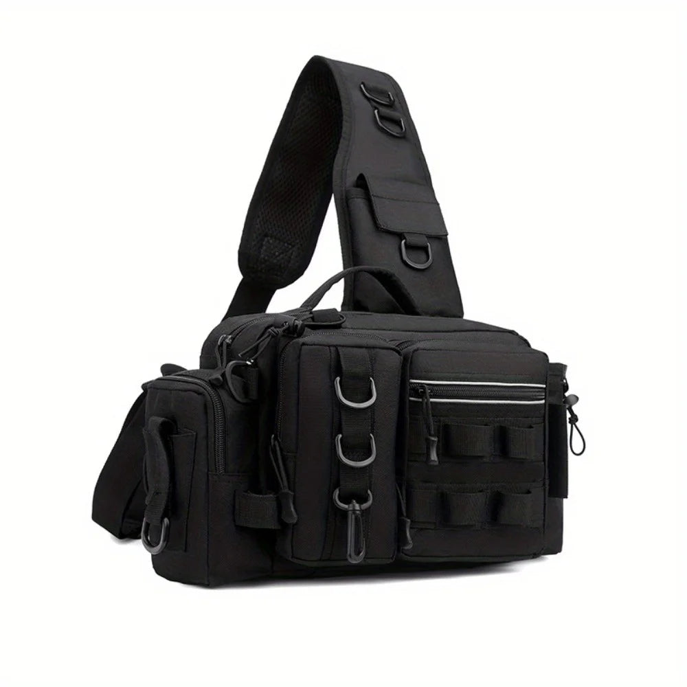 Fishing Tackle Backpack Fishing Waist Bag Fishing Tackle Shoulder Bag, Ideal for Fishing, Camping, Hiking and More