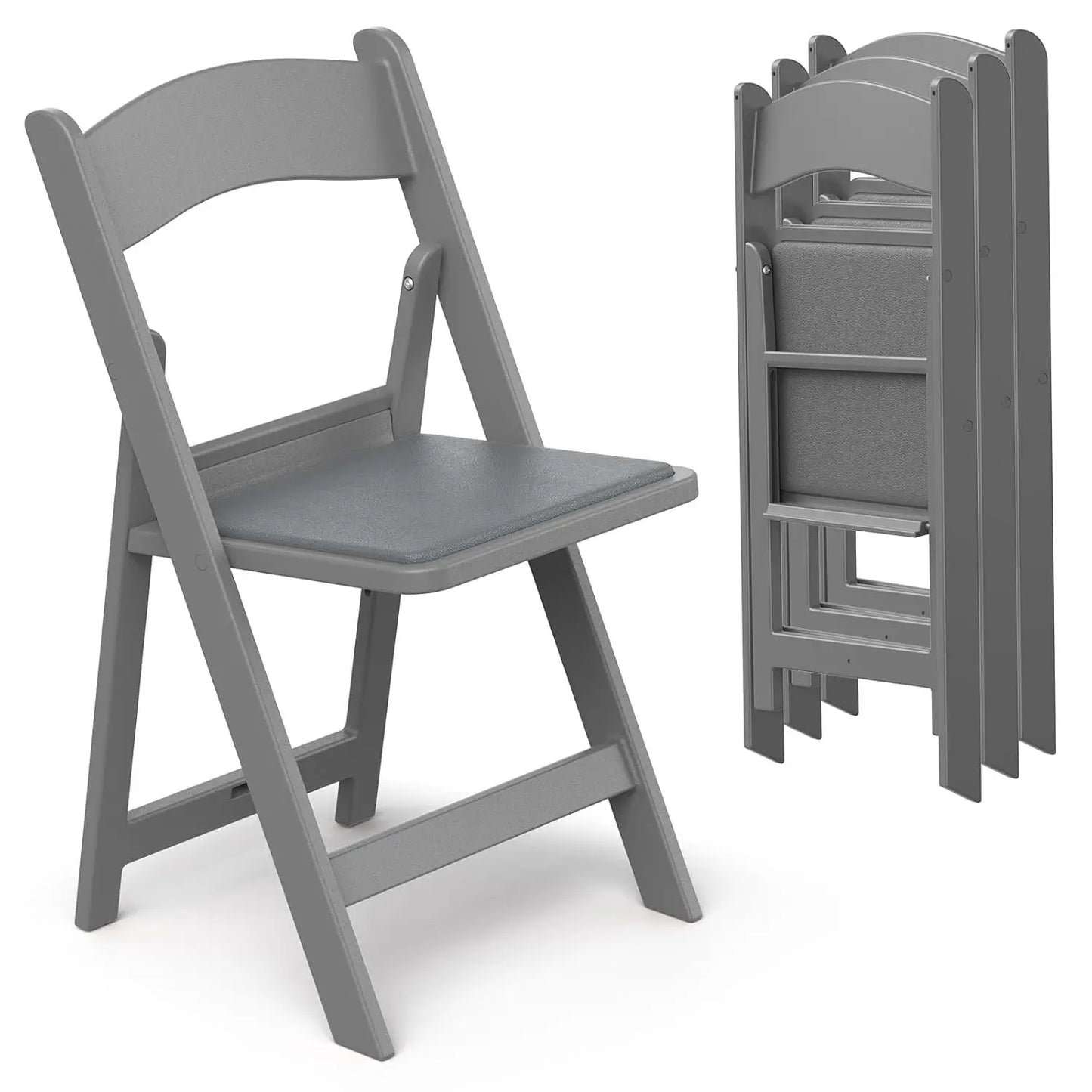 4 Pieces Lightweight Water-Proof Padded Seat Folding Chairs For Garden & Patio & Events & Wedding, Custom