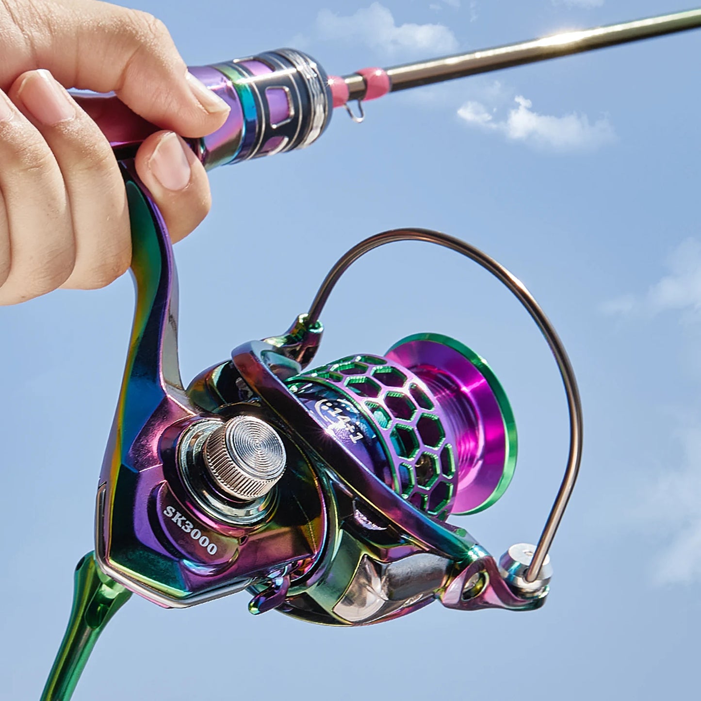 BILLINGS Spinning Reel 22LB Max Drag 14+1BB Ultra Smooth Professional Fishing Reel 5.0:1/4.7:1 Gear Ratio CNC Metal Spool Fishing Reels Wheel For Freshwater Saltwater