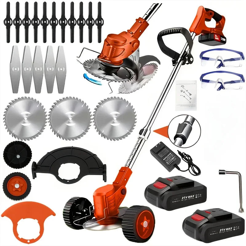Cordless Lawn Trimmer Edger Brush Cutter For Garden