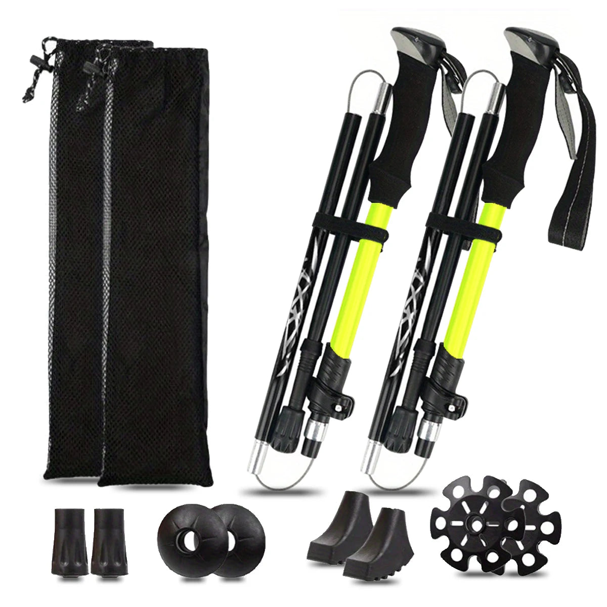 Ultralight Five-Section Aluminum Trekking Pole for Hiking Mountaineering