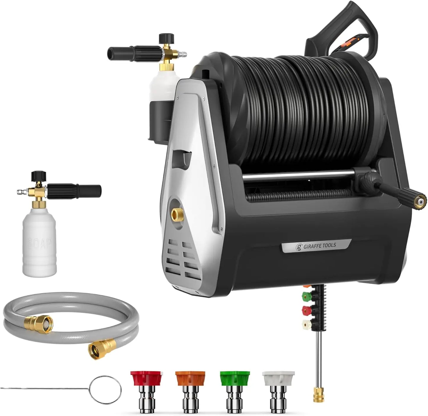 Giraffe Tools Grandfalls 2400 PSI Electric Wall Mounted Pressure Washer 2.0 GPM