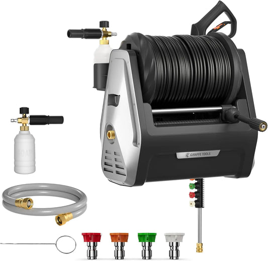 Giraffe Tools Grandfalls 2400 PSI Electric Wall Mounted Pressure Washer 2.0 GPM