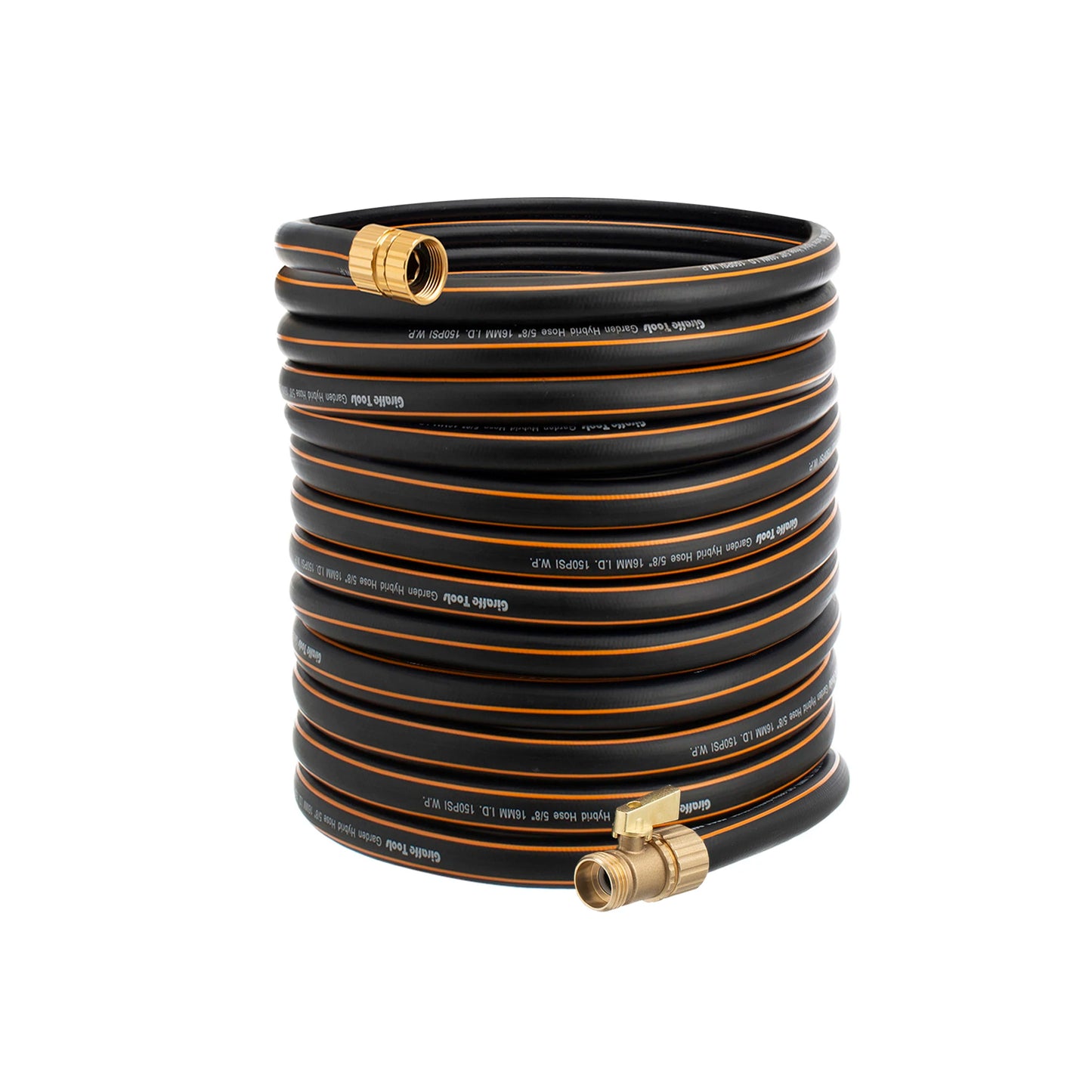 Giraffe Tools Hybrid Garden Hose With Shut Off Valve