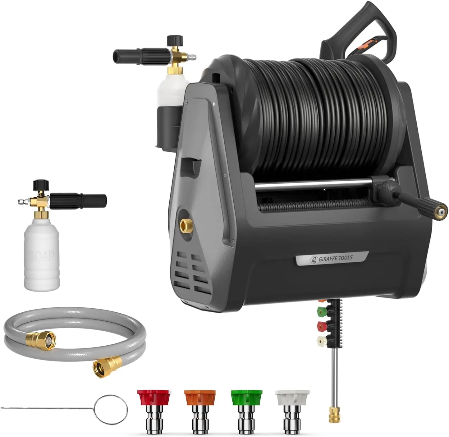 Giraffe Tools Grandfalls 2400 PSI Electric Wall Mounted Pressure Washer 2.0 GPM
