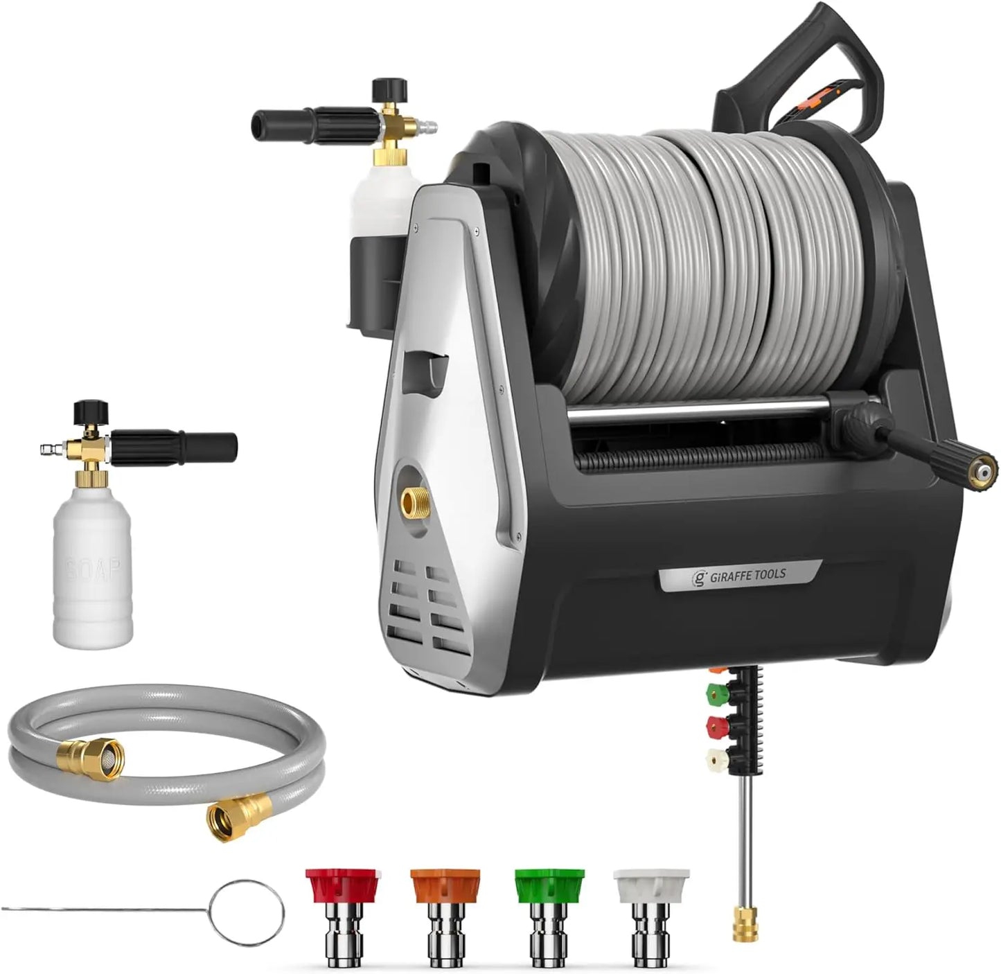 Giraffe Tools Grandfalls 2400 PSI Electric Wall Mounted Pressure Washer 2.0 GPM