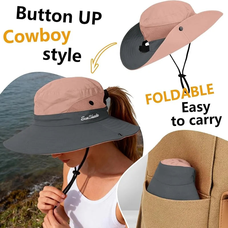 Unisex Waterproof Fisherman Bucket Hat With Wide Brim Sun Protection