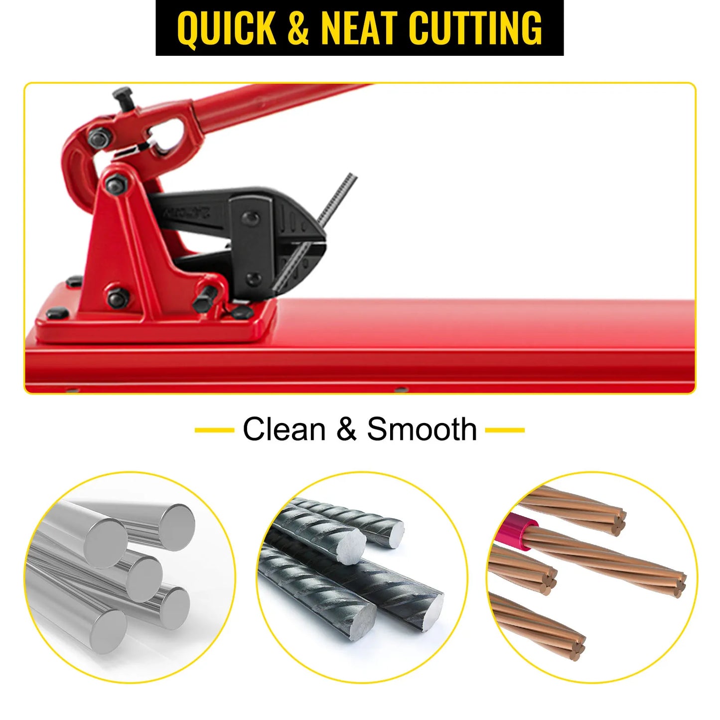 SucceBuy Hand Swager Tool Wire Rope Crimping Cutter Kit