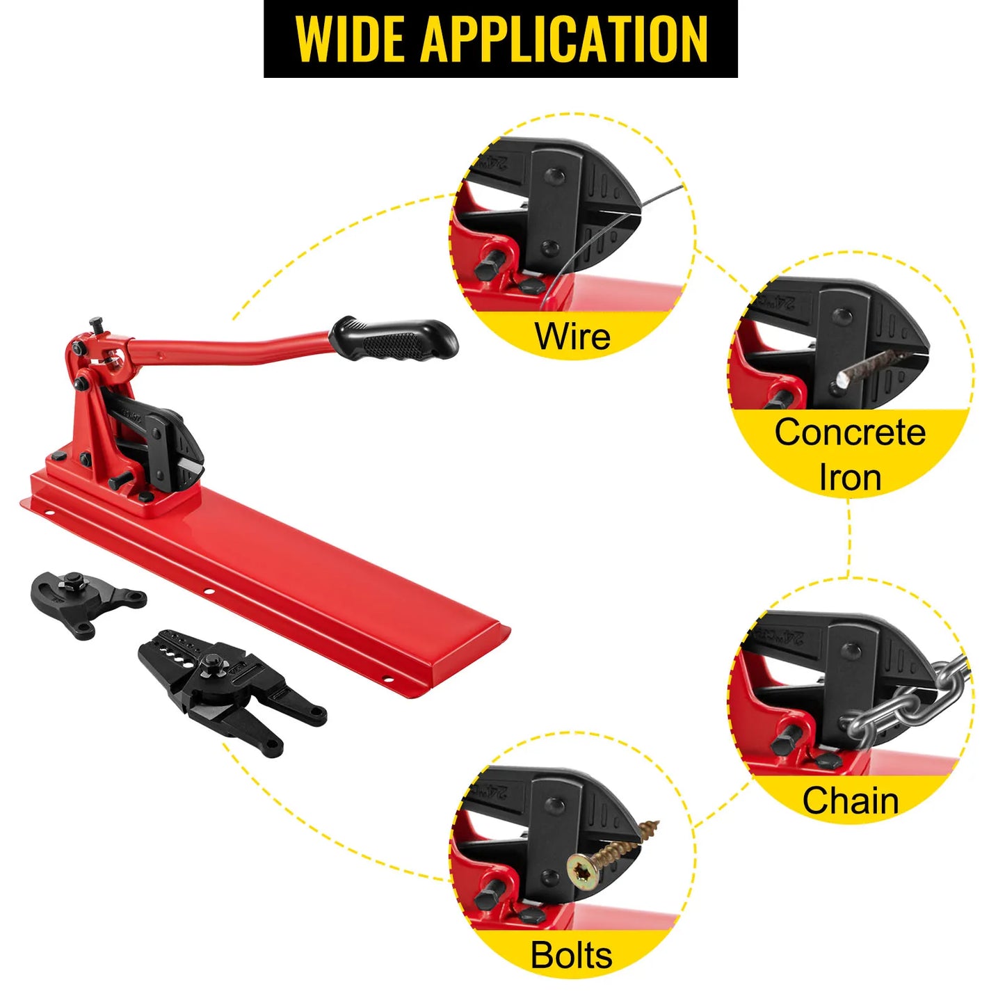 SucceBuy Hand Swager Tool Wire Rope Crimping Cutter Kit