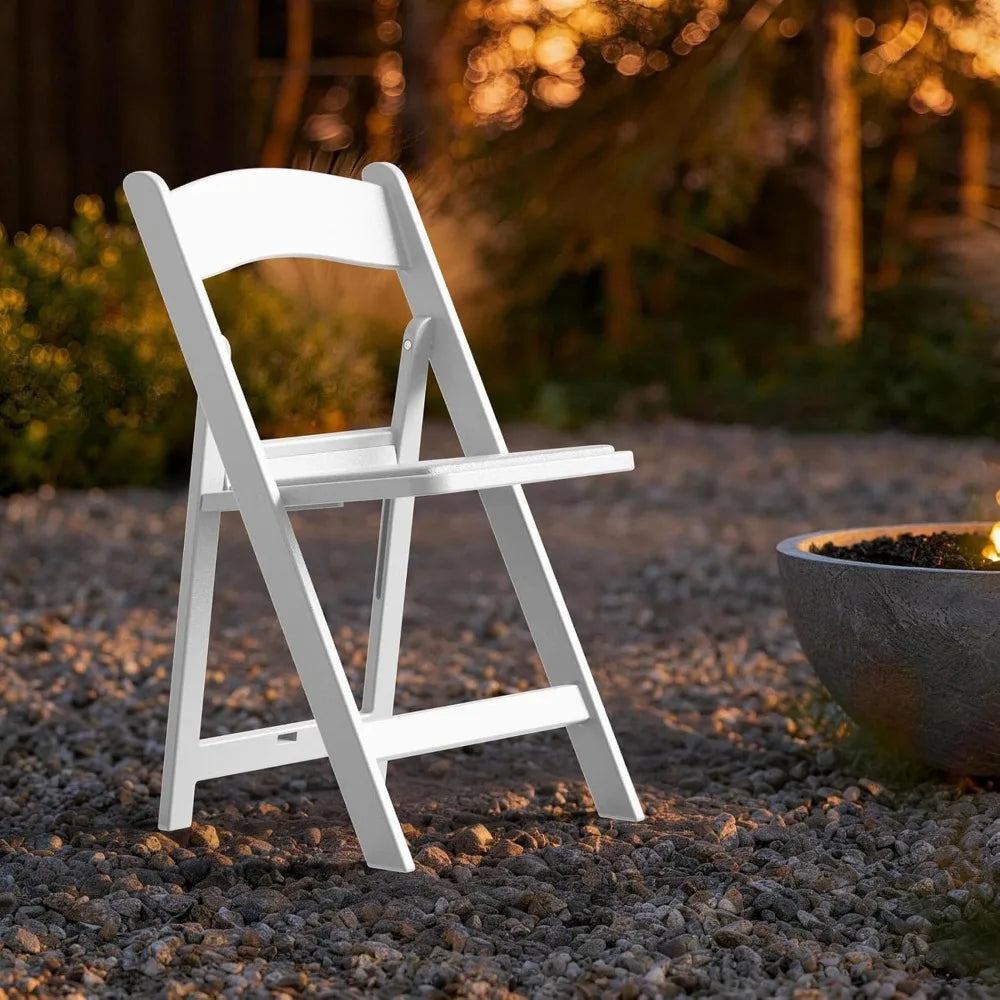4 Pieces Lightweight Water-Proof Padded Seat Folding Chairs For Garden & Patio & Events & Wedding, Custom