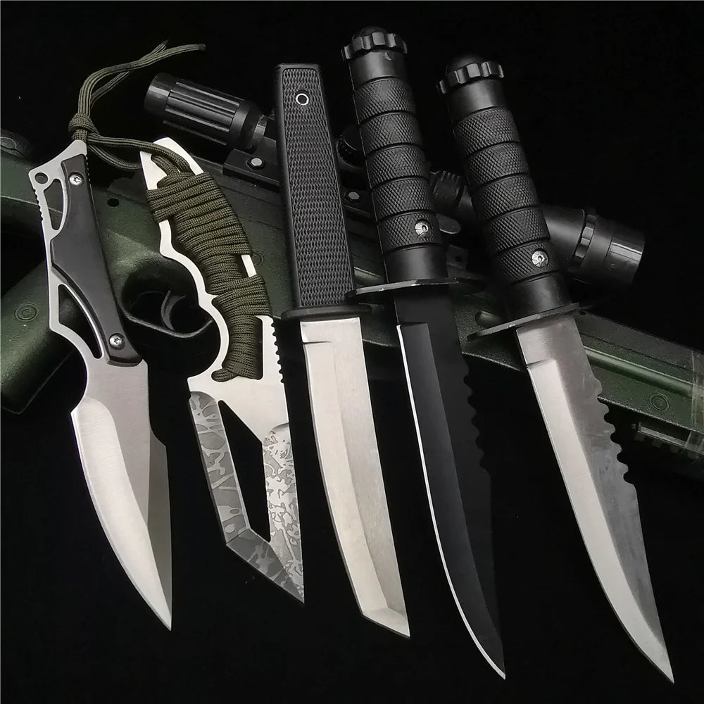 Spring Assisted Tactical Knife Switchblade Outdoor Multitool Tanto Hunting