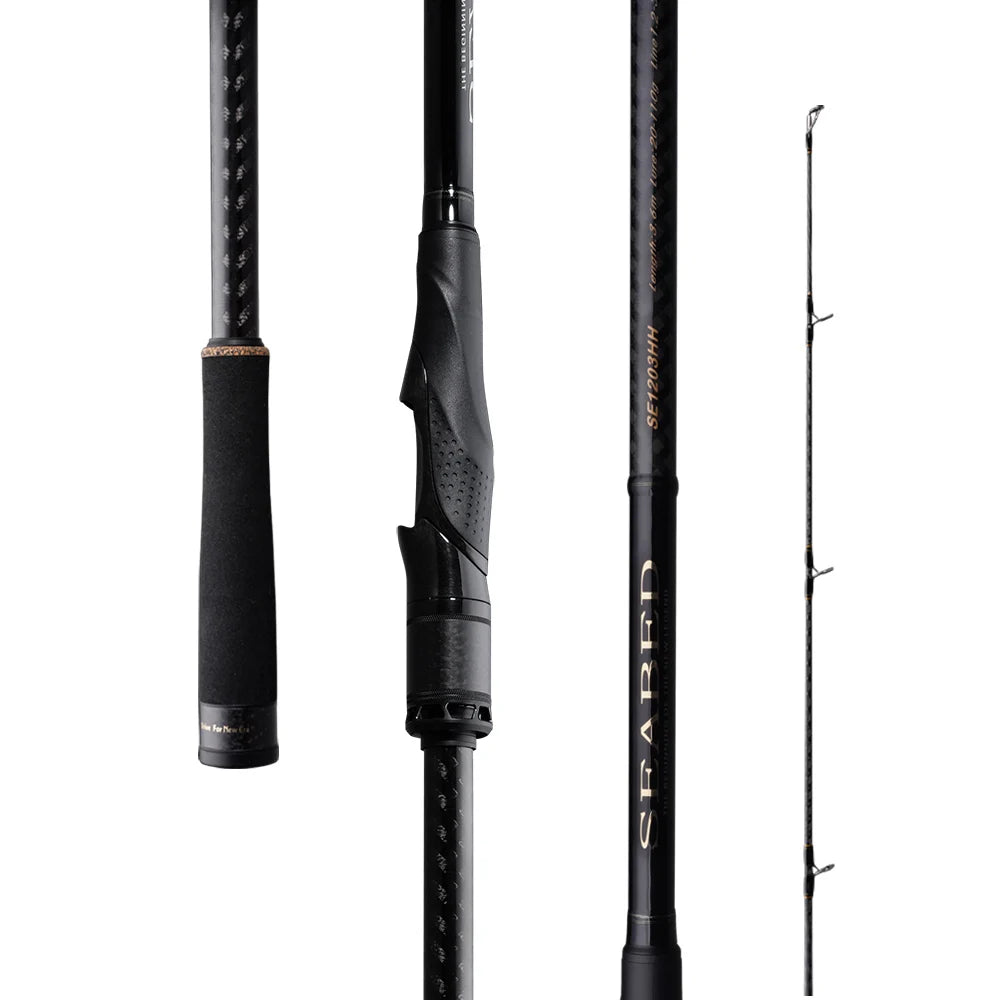 PURELURE SEABED 12FT 3.0m 3.3m 3.6m ML MH Spinning Rod For SeaBass High Carbon Long Throwing Fishing Rod In Plus Spinning Reel