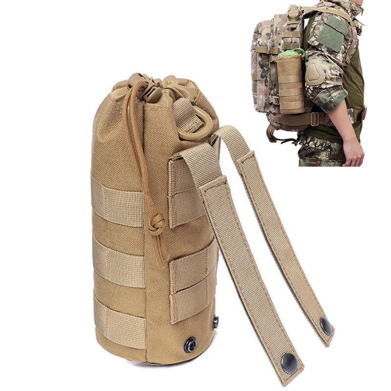 Tactical Molle Water Bottle Pouch Carrier Durable Outdoor Gear