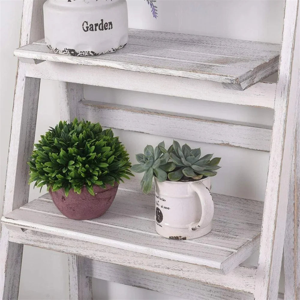 4 Tier Plant Stand Stand For Flowers Wooden Storage Shelf Flower Shelf Planter Rack Indoor Display Stand Multiple Flower Pot