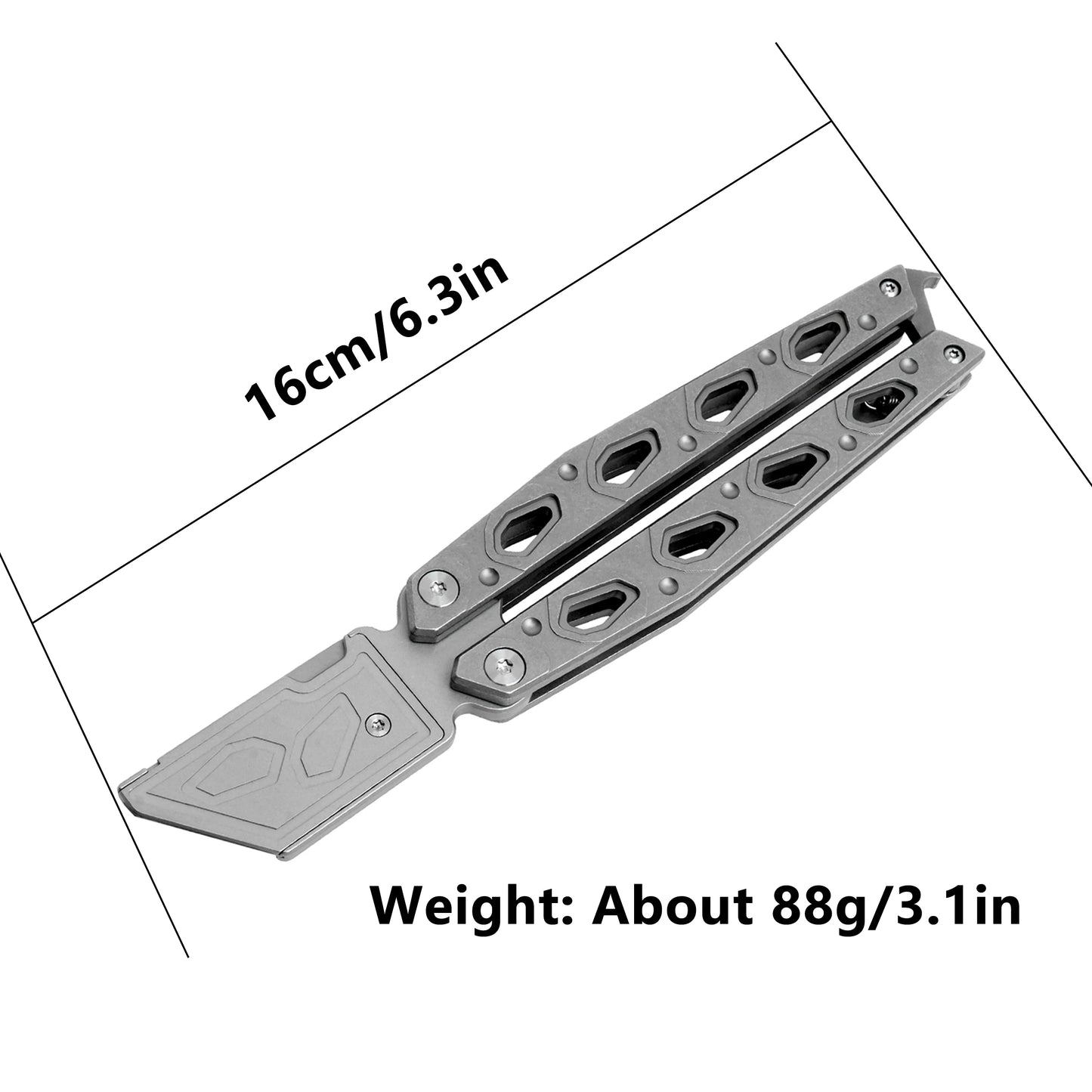 TGZUO Titanium EDC Tools Handle Safe Bottle Opener With Clip
