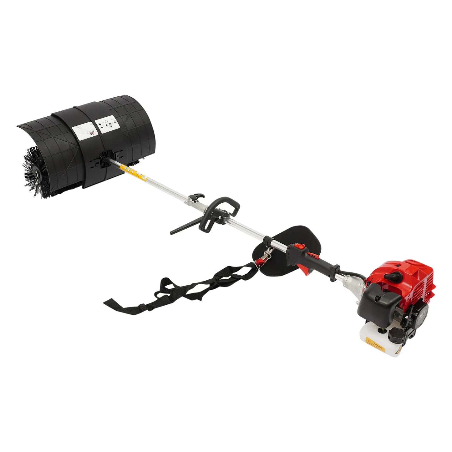 Gas Powered Broom Sweeper 2.3HP 52cc For Outdoor Cleaning