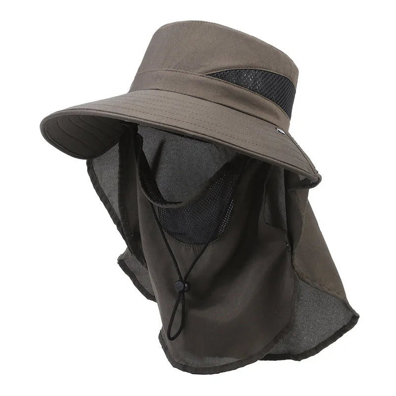 Outdoor Sun Shade Fisherman Hat With Breathable Polyester