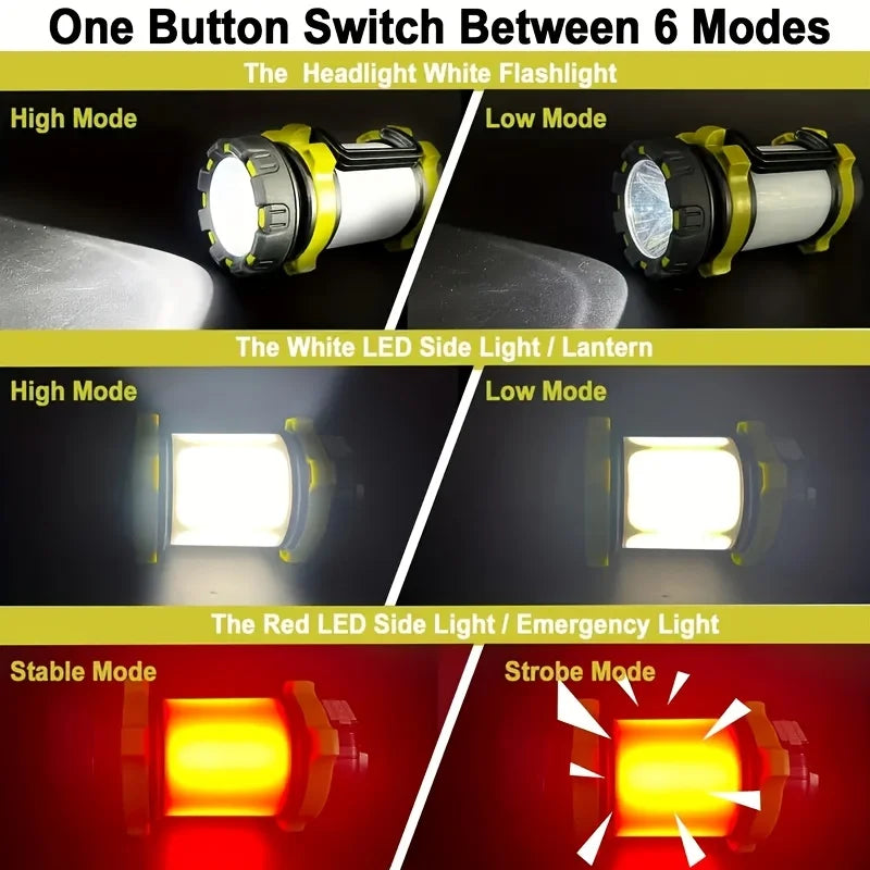 Rechargeable LED Camping Lantern 1000LM With 6 Modes 4000mAh