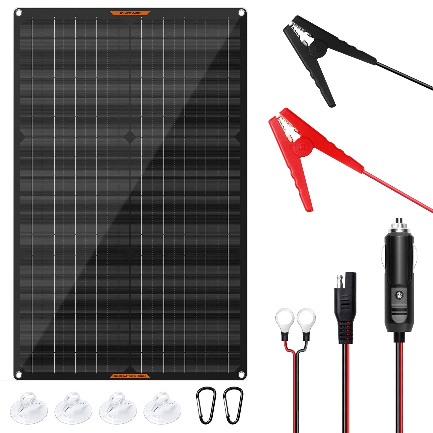 MHPOWOS 30W 12V Solar Charger Maintainer Car Boat RV