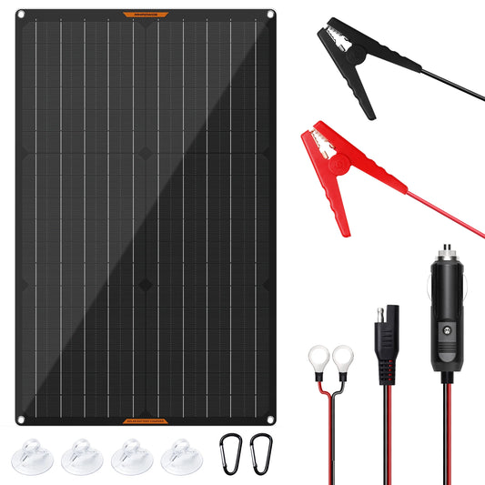 MHPOWOS 30W 12V Solar Charger Maintainer Car Boat RV