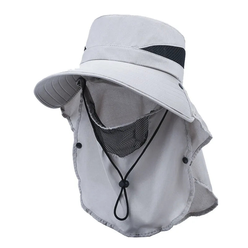 Outdoor Sun Shade Fisherman Hat With Breathable Polyester