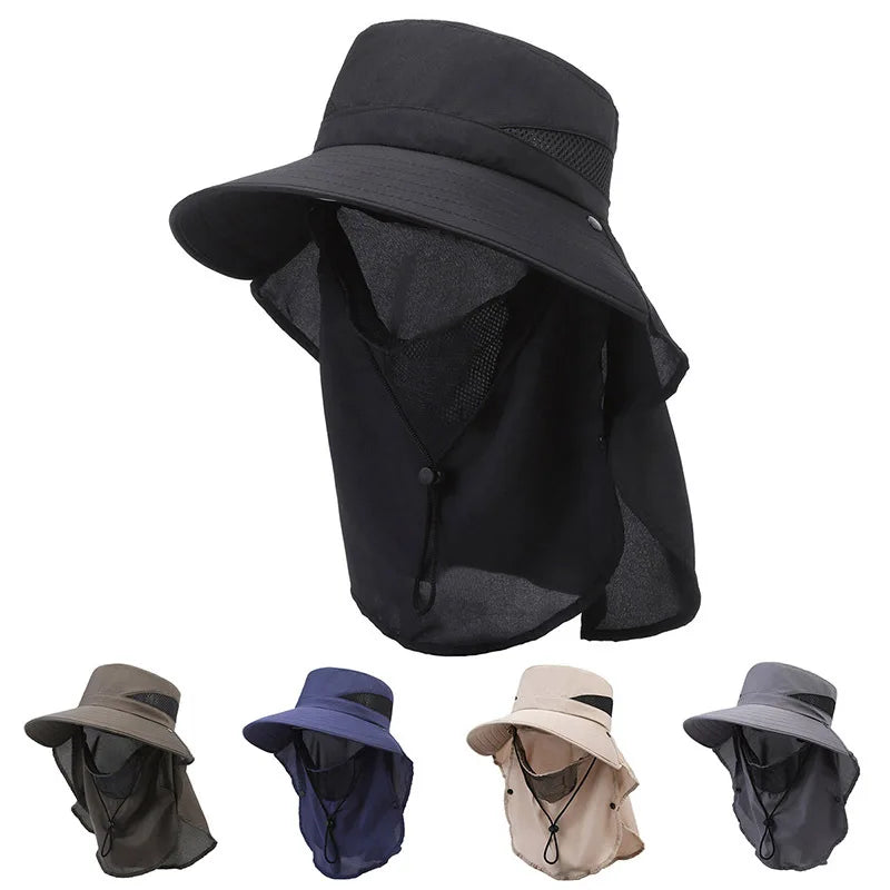 Outdoor Sun Shade Fisherman Hat With Breathable Polyester