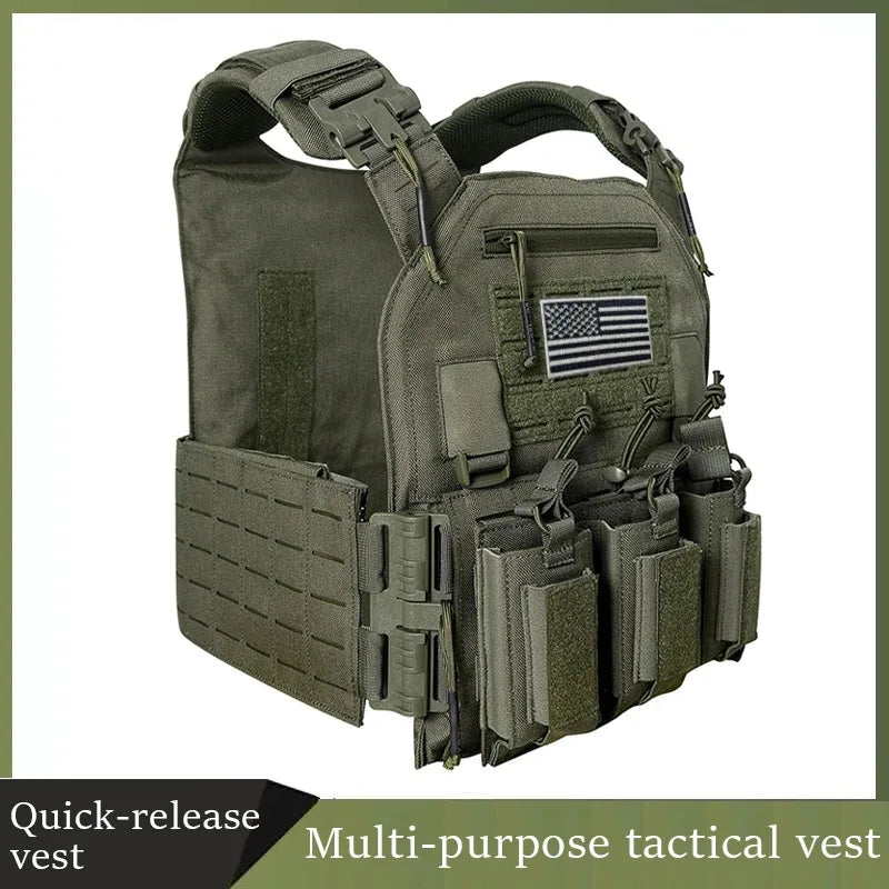 Nylon Tactical Plate Carrier Vest Molle System for Outdoors