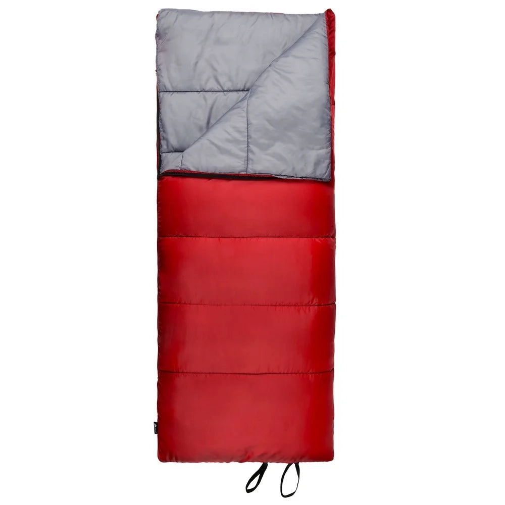 50F Warm Weather Sleeping Bag Lightweight Insulated Polyester For Camping