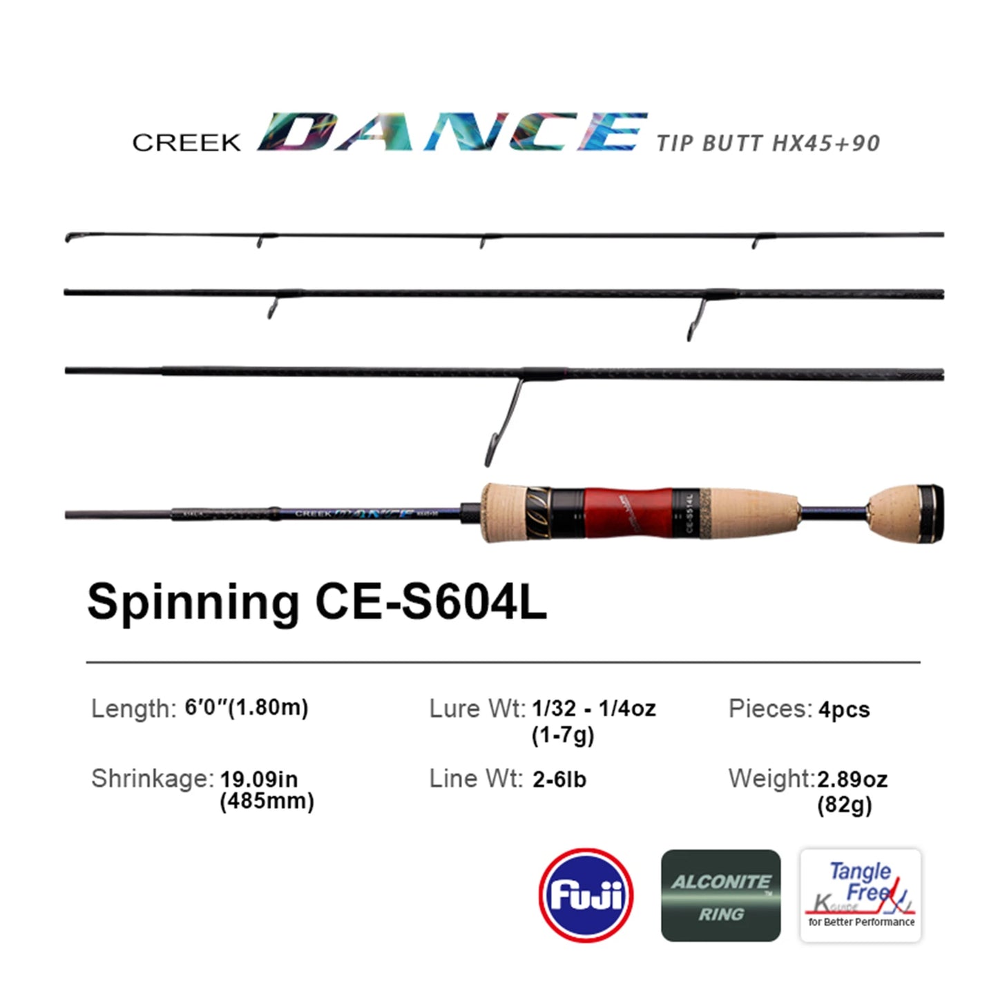 PureLure Trout Fishing Rod BFS Casting UL Spinning Travel Rod