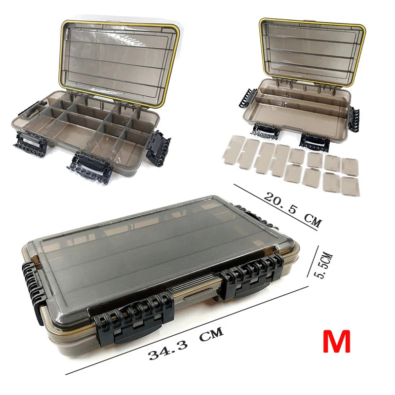 High Capacity Waterproof Fishing Tackle Box For Hooks And Bait