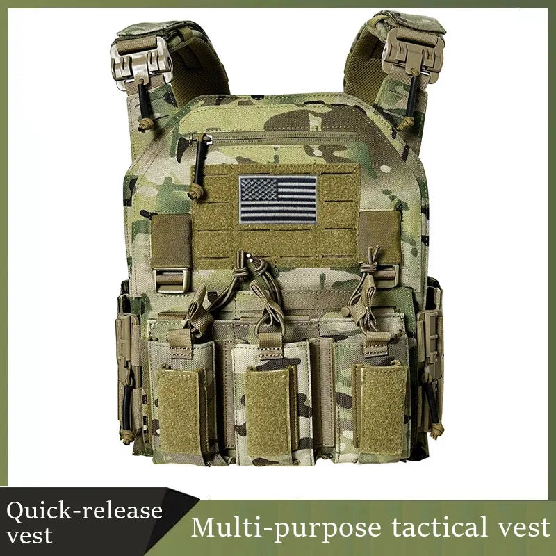 Nylon Tactical Plate Carrier Vest Molle System for Outdoors