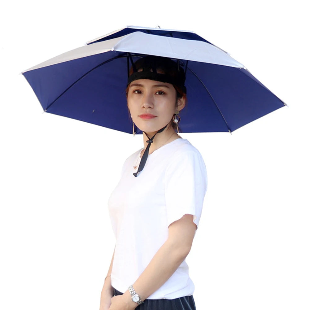 Shunmaii Portable Foldable Fishing Sunshade Umbrella Hat UV Protection