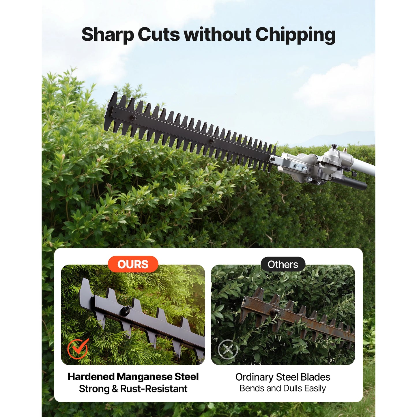 SucceBuy Gas Hedge Trimmer 2 Cycle Handheld Weed Eater Set