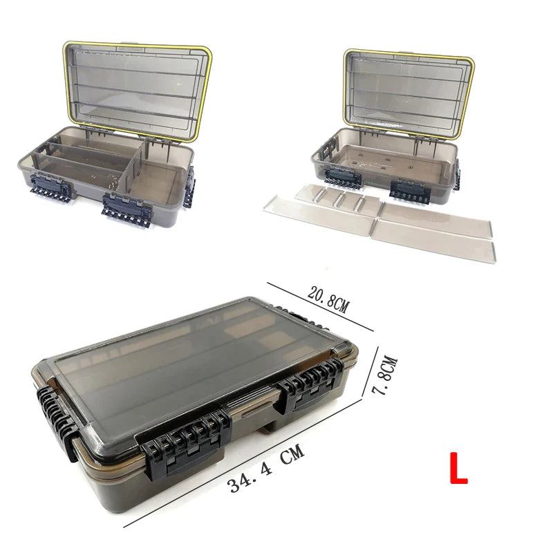 High Capacity Waterproof Fishing Tackle Box For Hooks And Bait