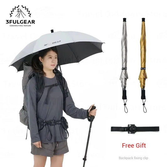 3F UL GEAR Hiking Umbrella Carbon Fiber Ultralight Rainproof