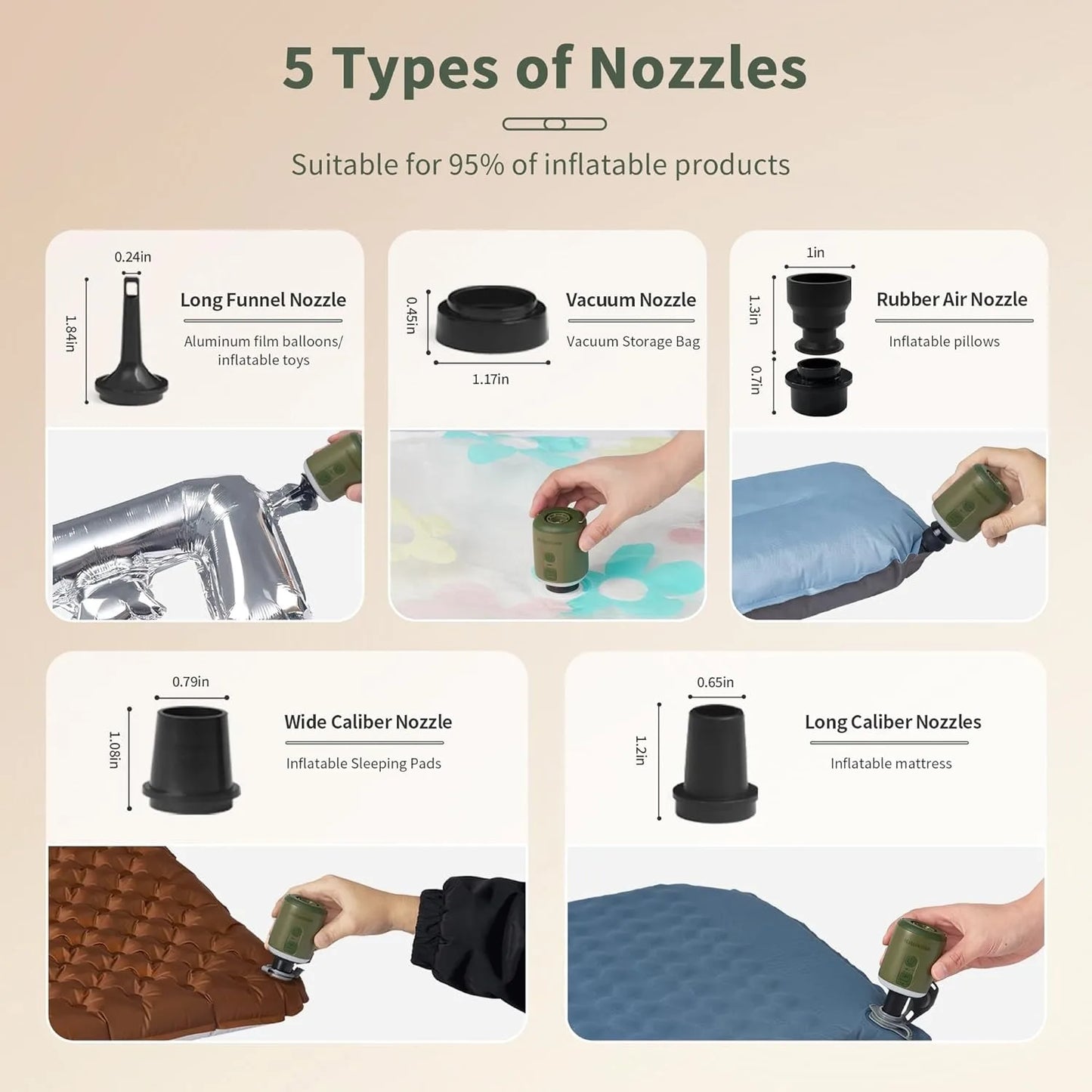 Naturehike Multi Function Air Pump Outdoor Portable Fast Charge Inflatable Mat