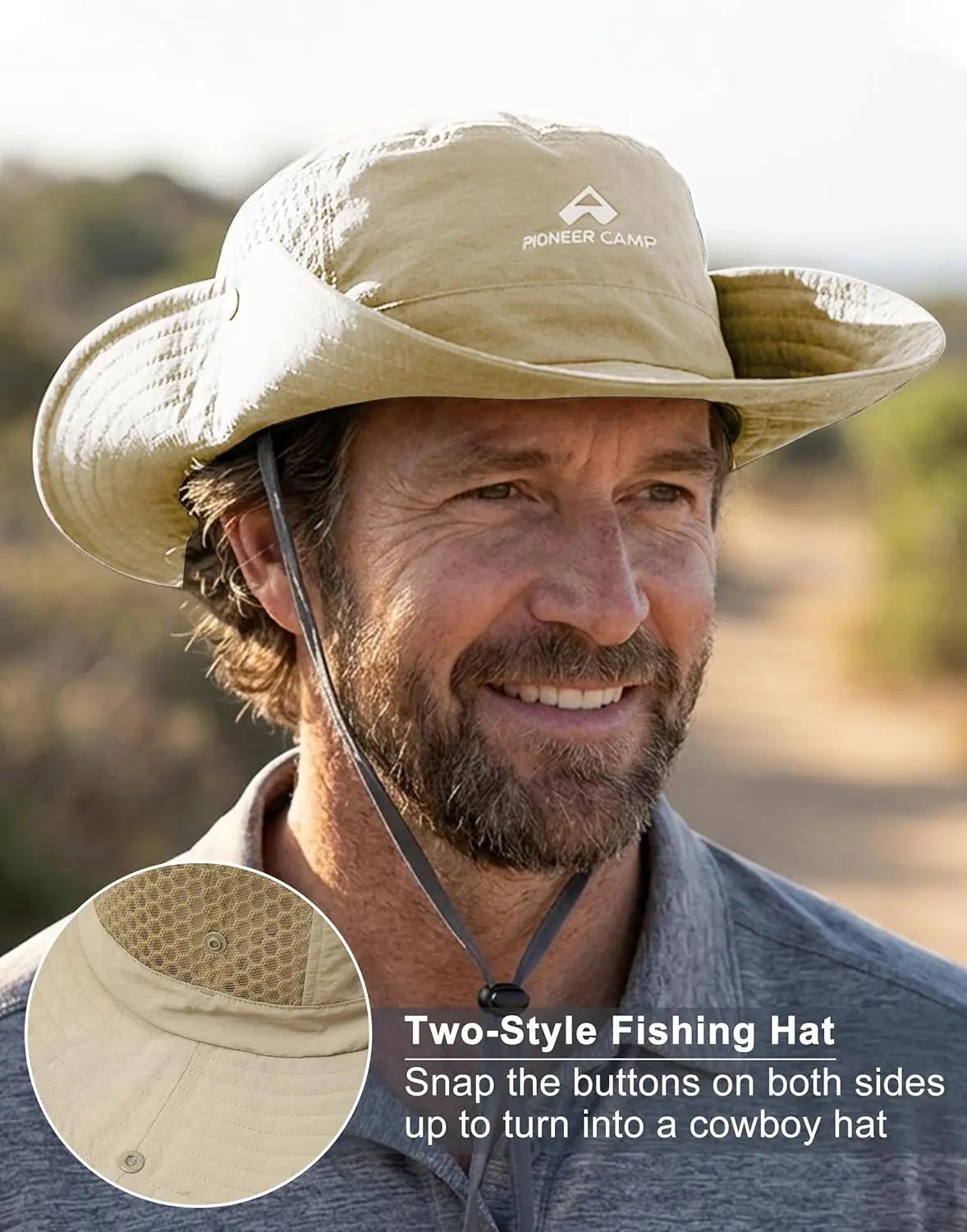 Unisex Bucket Hat UPF 50 Plus Boonie Safari Sun Protection
