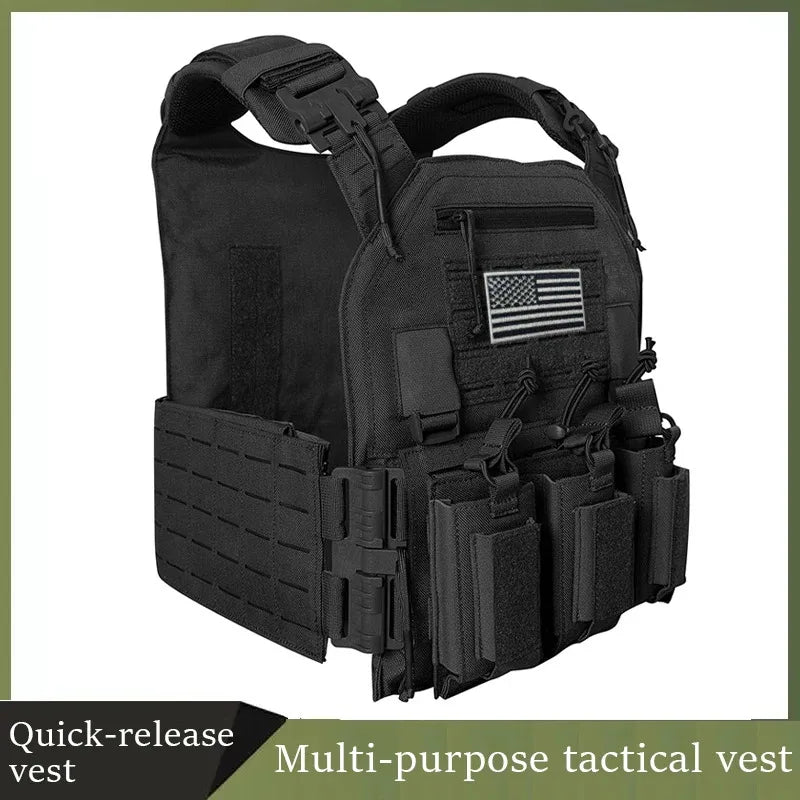 Nylon Tactical Plate Carrier Vest Molle System for Outdoors