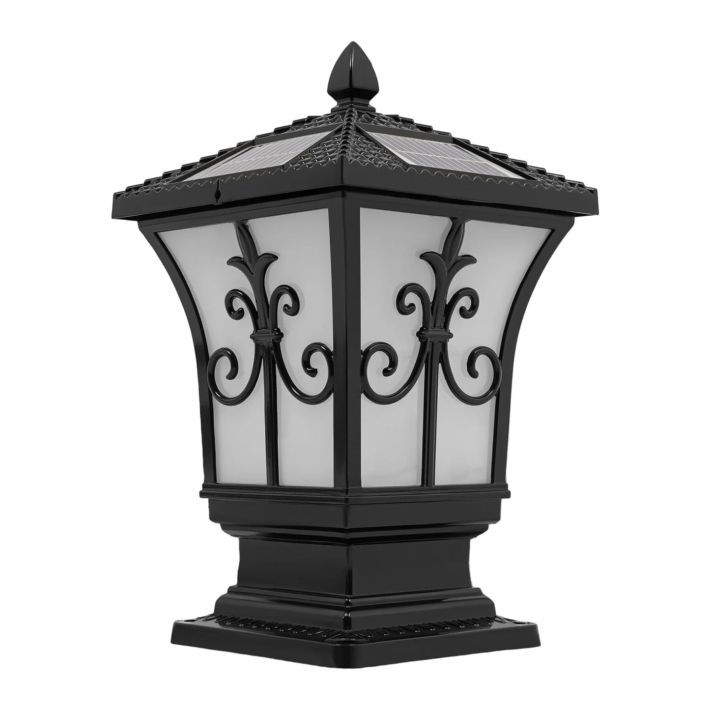 Outdoor Solar Post Light With Remote Control IP44 Water Resistant