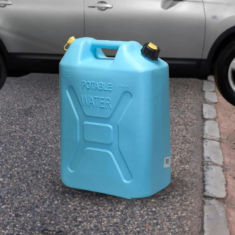Plastic Water Jug With Reversible Spout For Camping And Emergency