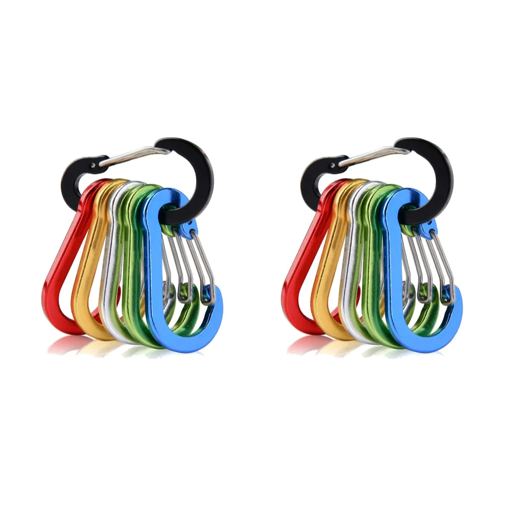 Aluminum Alloy Carabiner Keychain Set For Camping And Hiking