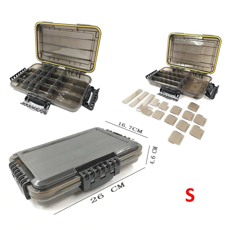High Capacity Waterproof Fishing Tackle Box For Hooks And Bait