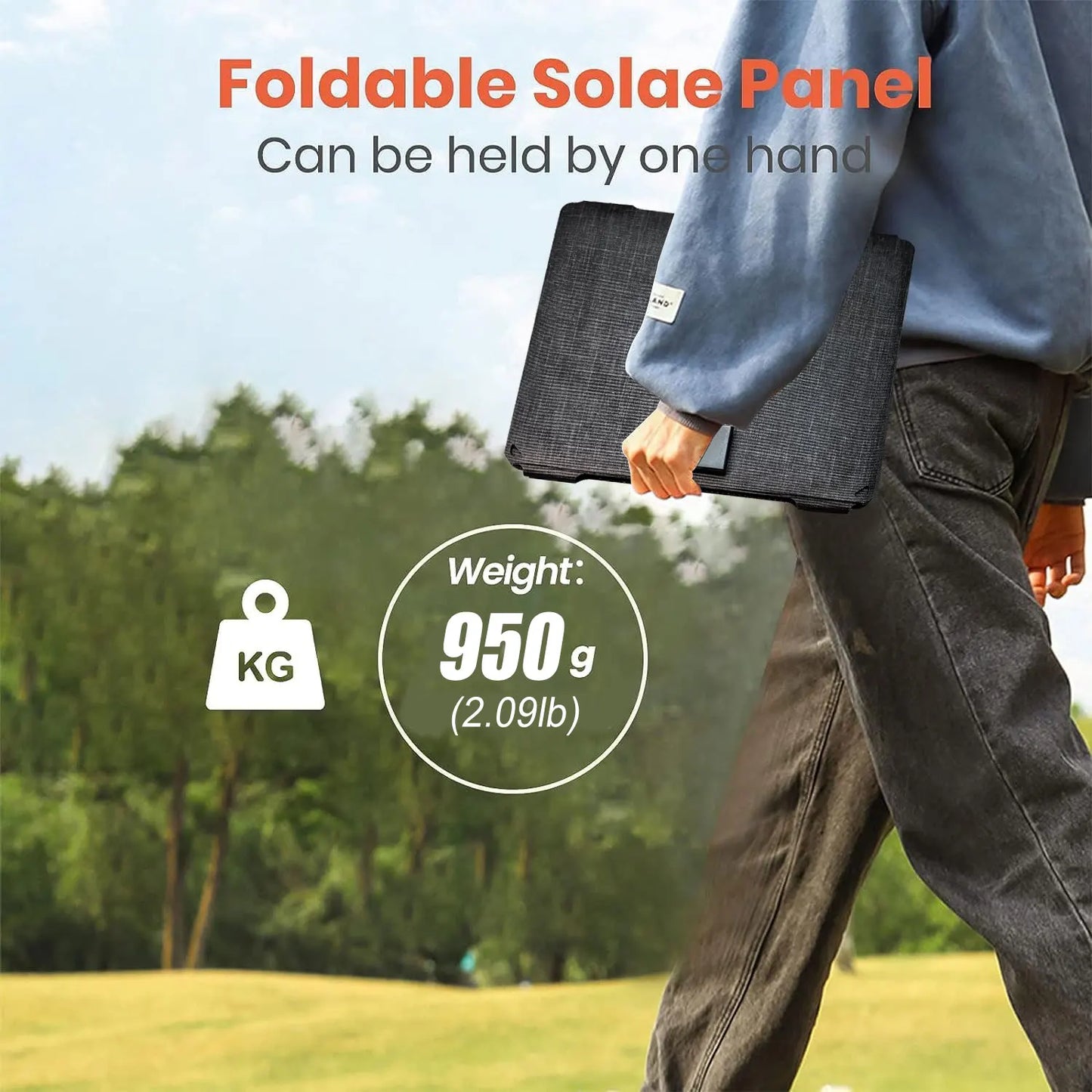 JINGYANGPV 35W Solar Panel with USB Type C Fast Charge
