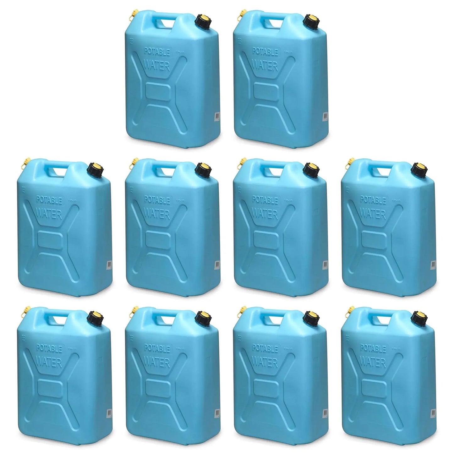 Plastic Water Jug With Reversible Spout For Camping And Emergency