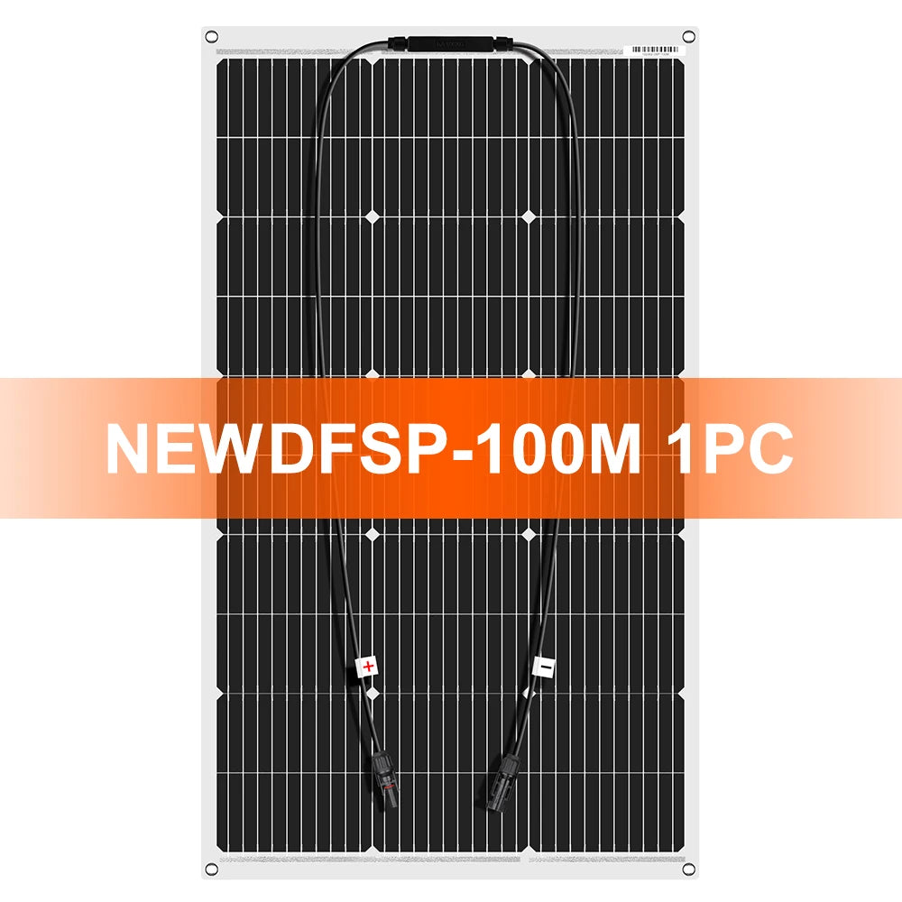 DOKIO 100W Flexible Monocrystalline Solar Panel