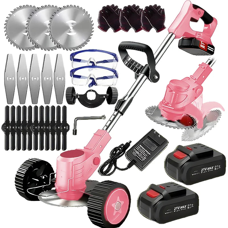 Wireless Portable Weed Trimmer Edger With Dual Lithium Batteries