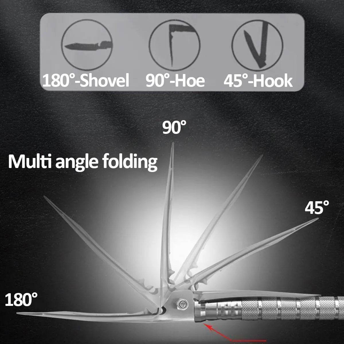 SkywolfEye Multi Tool Detachable Foldable Military Shovel For Outdoor Survival